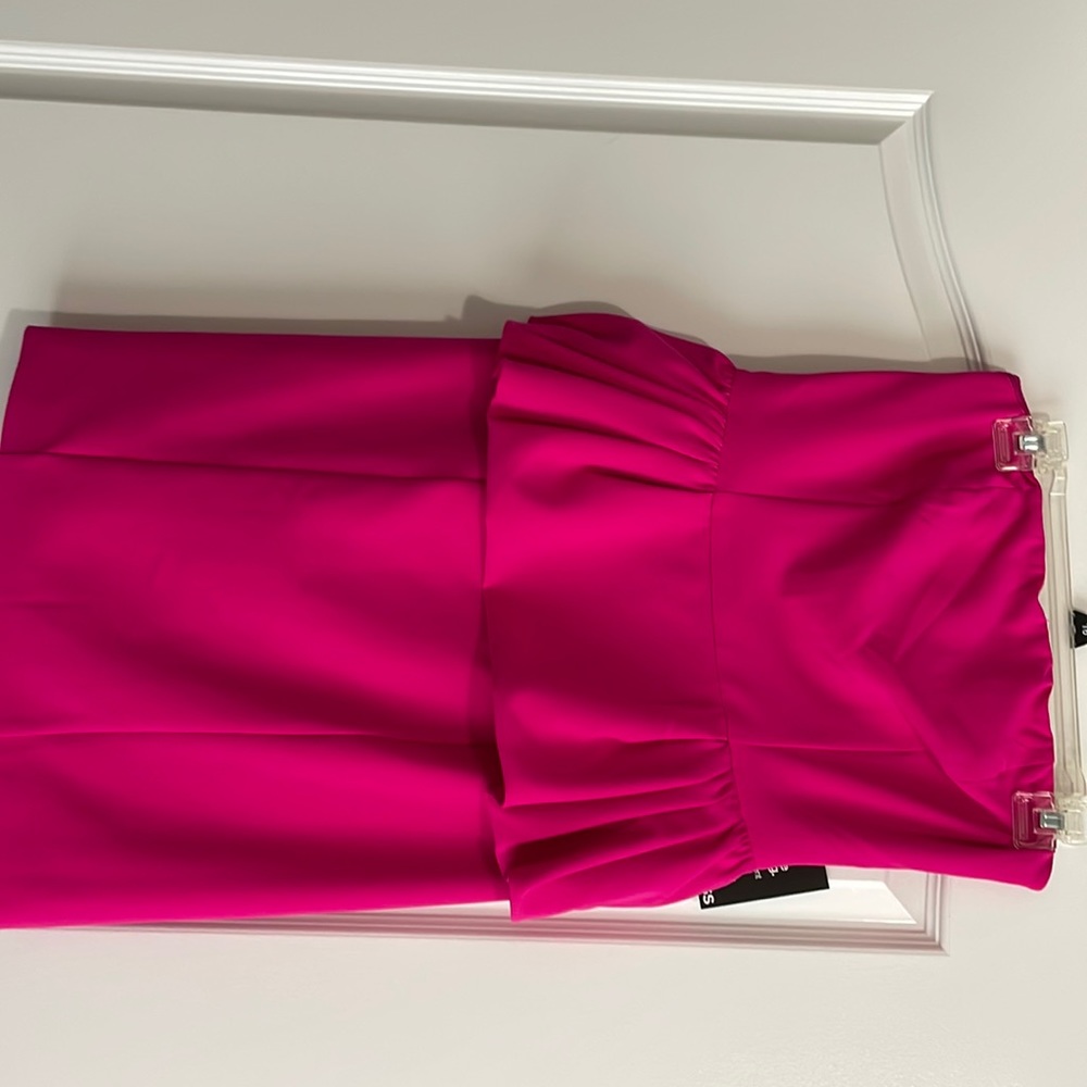 Express hot pink dress